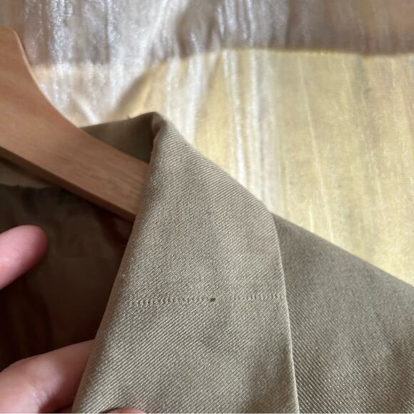 TOPSHOP‎ Button Dad Blazer Oversized Suit Jacket Asymmetrical Beige NWT Size 4 - Picture 6 of 11